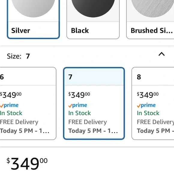 Silver Oura Ring Gen 4 Size 7